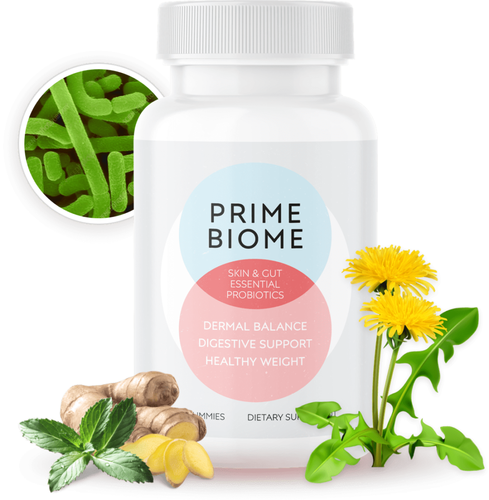 1 Bottle - PrimeBiome - Skin & Gut Health Supplement